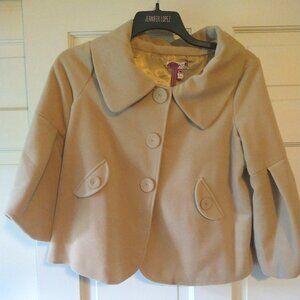 Buffalo Swing Coat in Camel/Taupe- Size M